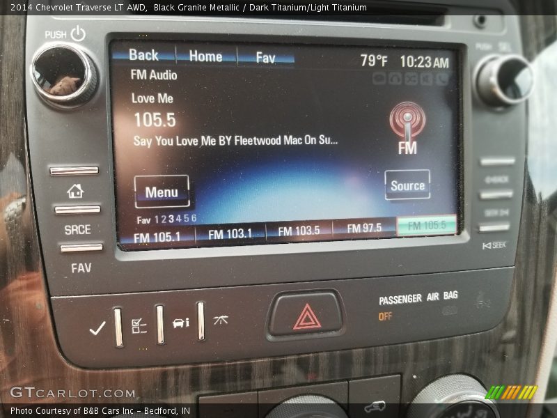 Black Granite Metallic / Dark Titanium/Light Titanium 2014 Chevrolet Traverse LT AWD