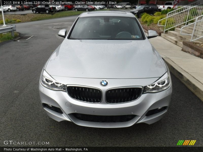 Glacier Silver Metallic / Black 2015 BMW 3 Series 328i xDrive Gran Turismo