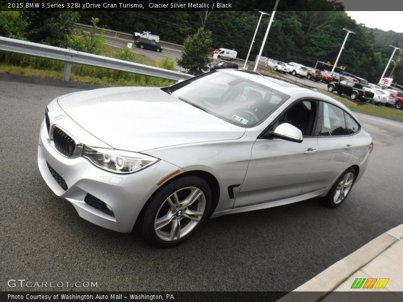 Glacier Silver Metallic / Black 2015 BMW 3 Series 328i xDrive Gran Turismo