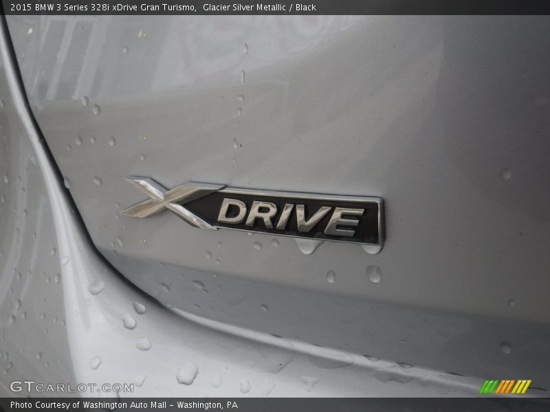 Glacier Silver Metallic / Black 2015 BMW 3 Series 328i xDrive Gran Turismo