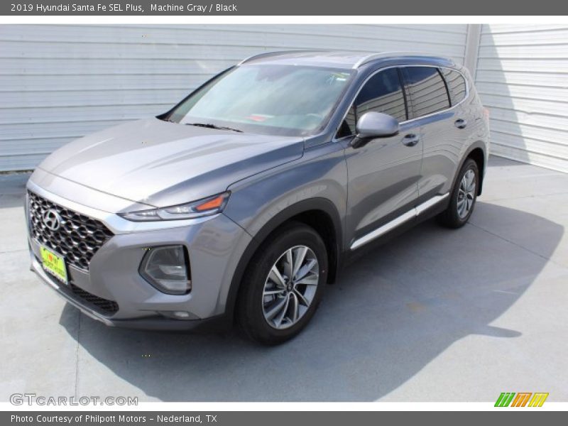 Machine Gray / Black 2019 Hyundai Santa Fe SEL Plus