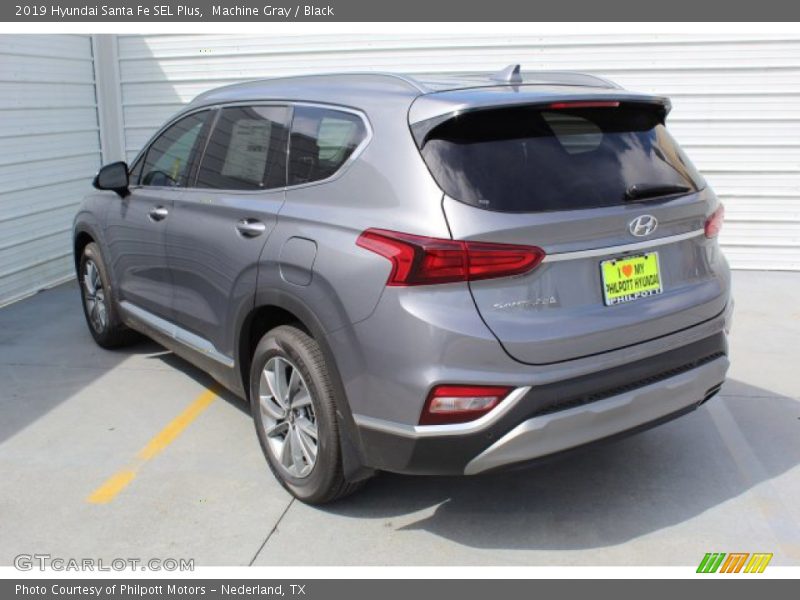 Machine Gray / Black 2019 Hyundai Santa Fe SEL Plus