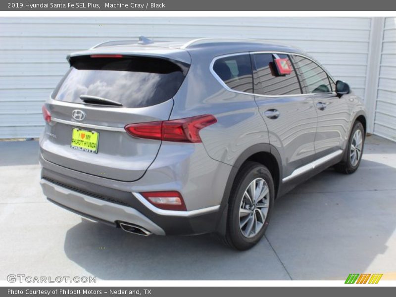 Machine Gray / Black 2019 Hyundai Santa Fe SEL Plus