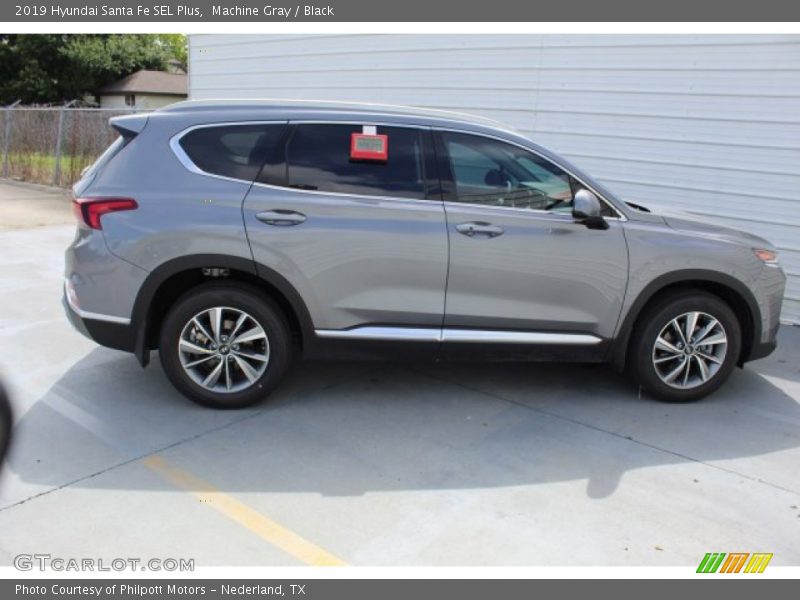 Machine Gray / Black 2019 Hyundai Santa Fe SEL Plus