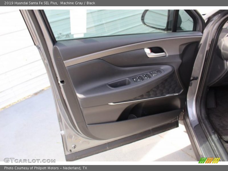 Machine Gray / Black 2019 Hyundai Santa Fe SEL Plus