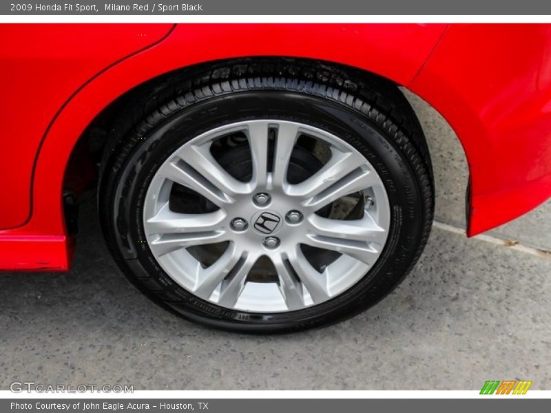 Milano Red / Sport Black 2009 Honda Fit Sport