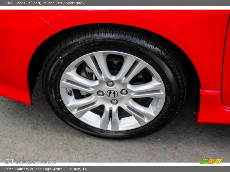 Milano Red / Sport Black 2009 Honda Fit Sport