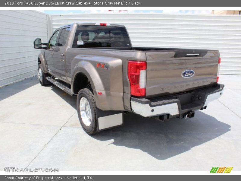 Stone Gray Metallic / Black 2019 Ford F450 Super Duty Lariat Crew Cab 4x4