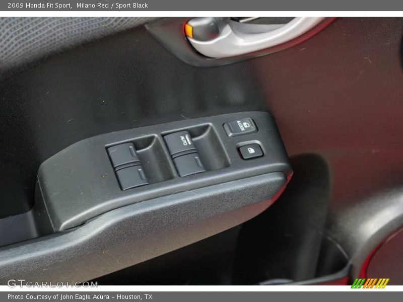 Milano Red / Sport Black 2009 Honda Fit Sport
