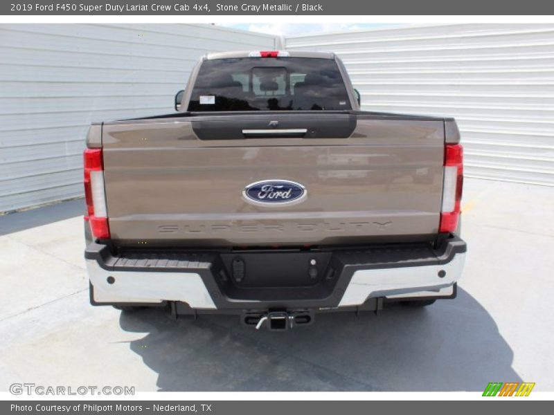 Stone Gray Metallic / Black 2019 Ford F450 Super Duty Lariat Crew Cab 4x4