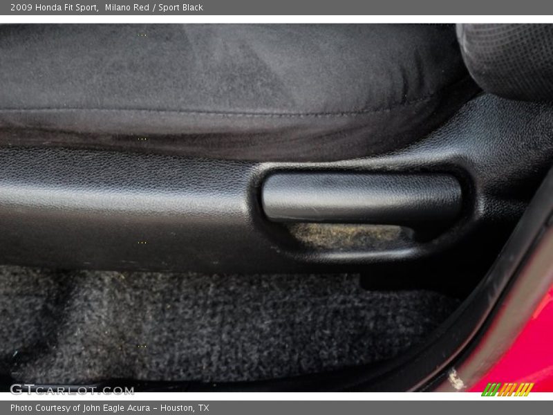 Milano Red / Sport Black 2009 Honda Fit Sport