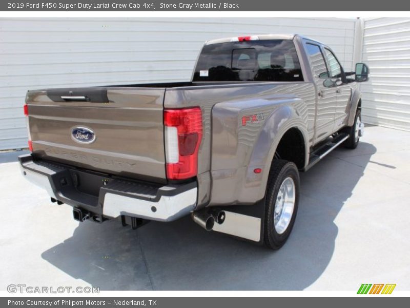 Stone Gray Metallic / Black 2019 Ford F450 Super Duty Lariat Crew Cab 4x4