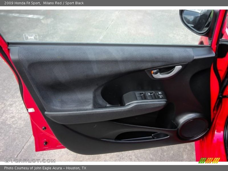 Milano Red / Sport Black 2009 Honda Fit Sport