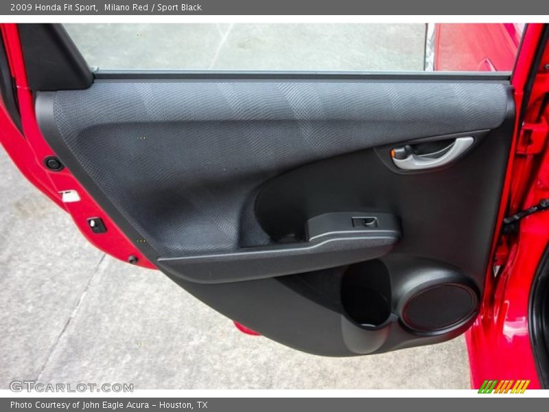 Milano Red / Sport Black 2009 Honda Fit Sport