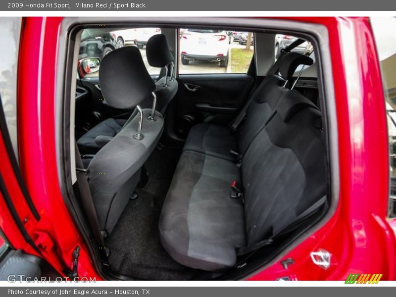 Milano Red / Sport Black 2009 Honda Fit Sport