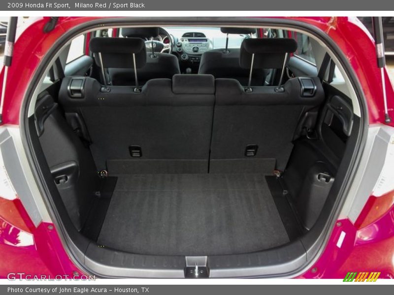 Milano Red / Sport Black 2009 Honda Fit Sport