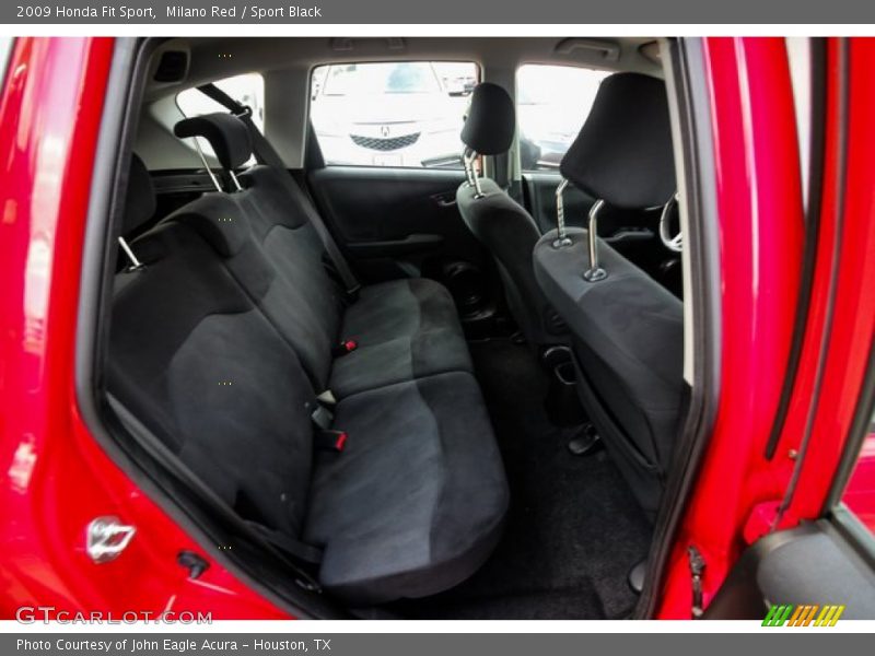 Milano Red / Sport Black 2009 Honda Fit Sport