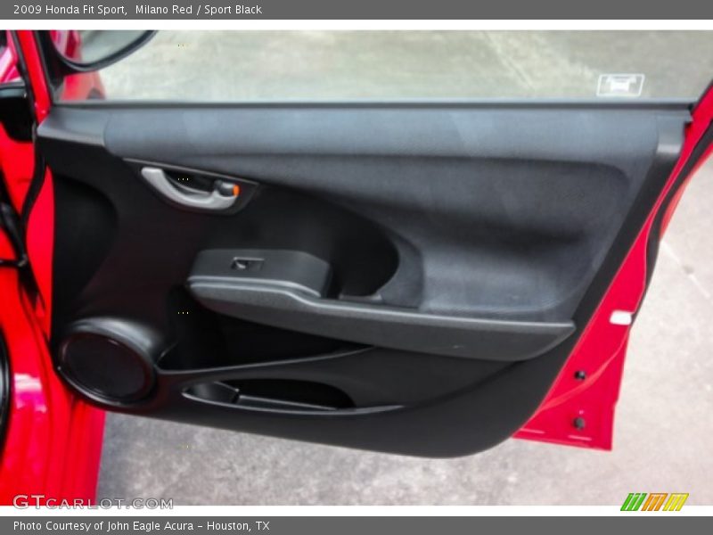 Milano Red / Sport Black 2009 Honda Fit Sport