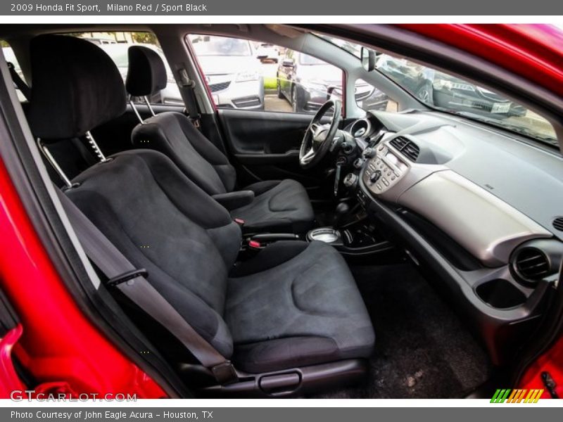 Milano Red / Sport Black 2009 Honda Fit Sport