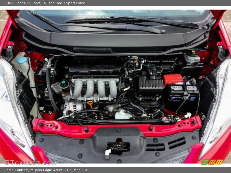 Milano Red / Sport Black 2009 Honda Fit Sport