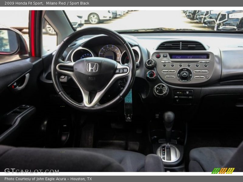 Milano Red / Sport Black 2009 Honda Fit Sport