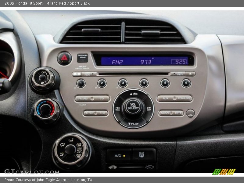 Milano Red / Sport Black 2009 Honda Fit Sport