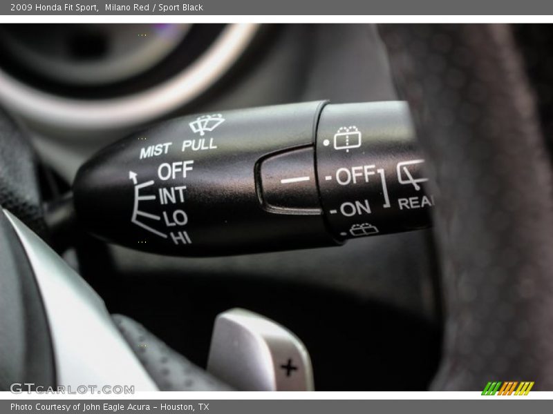 Milano Red / Sport Black 2009 Honda Fit Sport