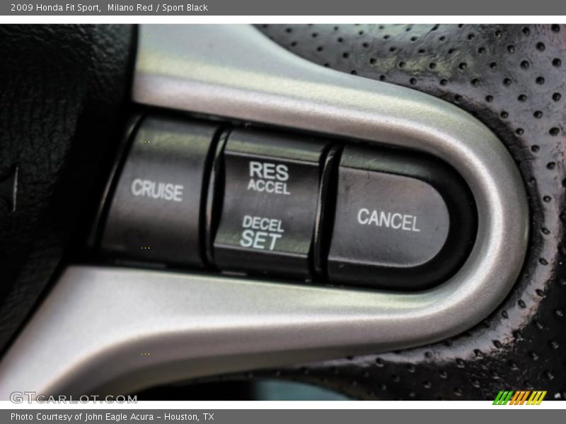 Milano Red / Sport Black 2009 Honda Fit Sport