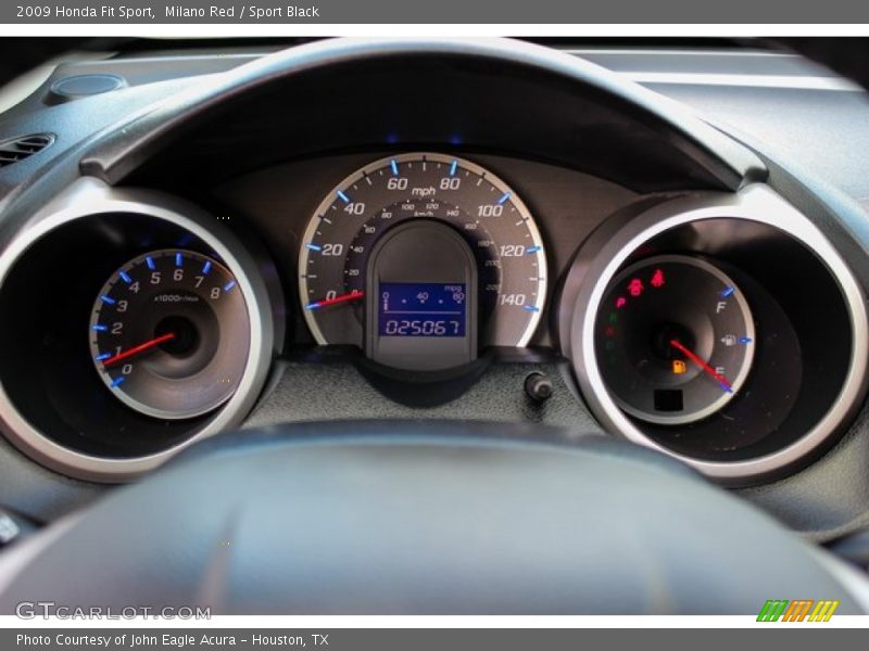 Milano Red / Sport Black 2009 Honda Fit Sport