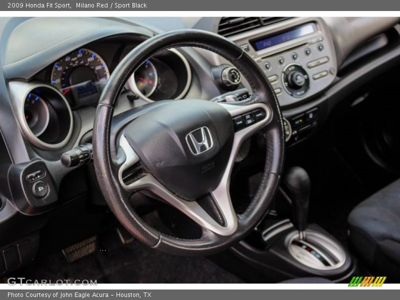 Milano Red / Sport Black 2009 Honda Fit Sport