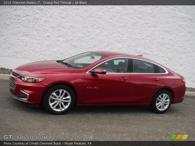 Crystal Red Tintcoat / Jet Black 2016 Chevrolet Malibu LT