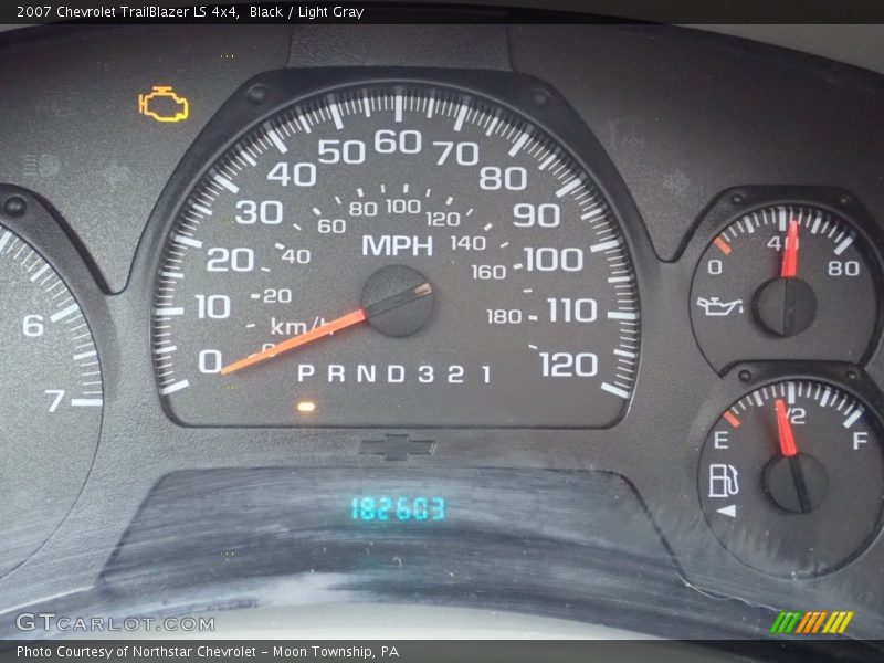 Black / Light Gray 2007 Chevrolet TrailBlazer LS 4x4