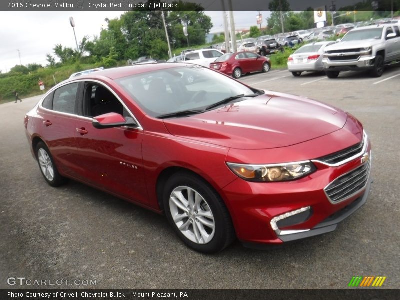 Crystal Red Tintcoat / Jet Black 2016 Chevrolet Malibu LT