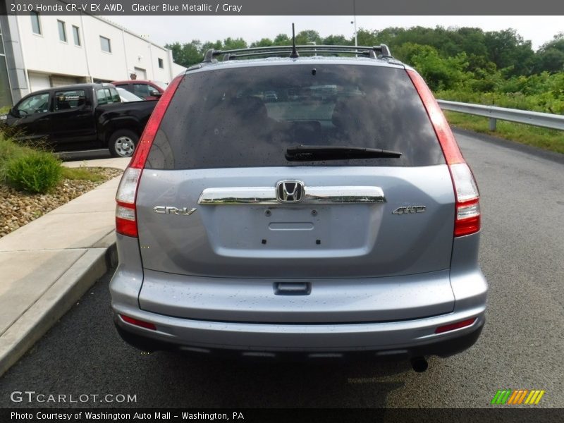 Glacier Blue Metallic / Gray 2010 Honda CR-V EX AWD