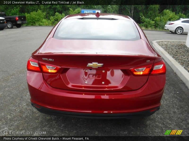 Crystal Red Tintcoat / Jet Black 2016 Chevrolet Malibu LT