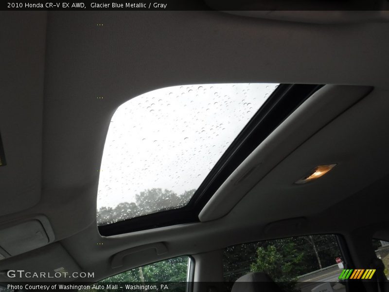 Glacier Blue Metallic / Gray 2010 Honda CR-V EX AWD