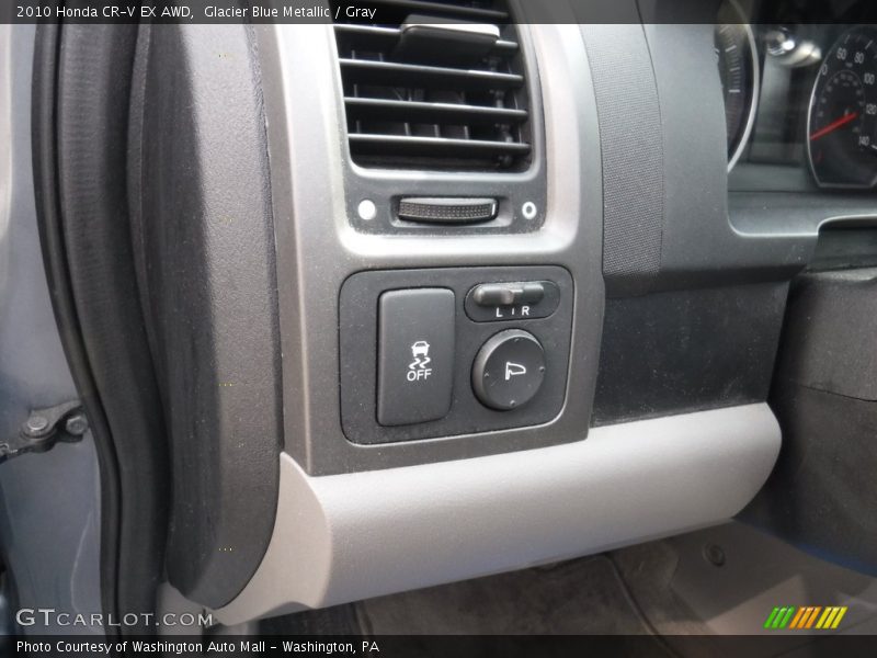 Glacier Blue Metallic / Gray 2010 Honda CR-V EX AWD