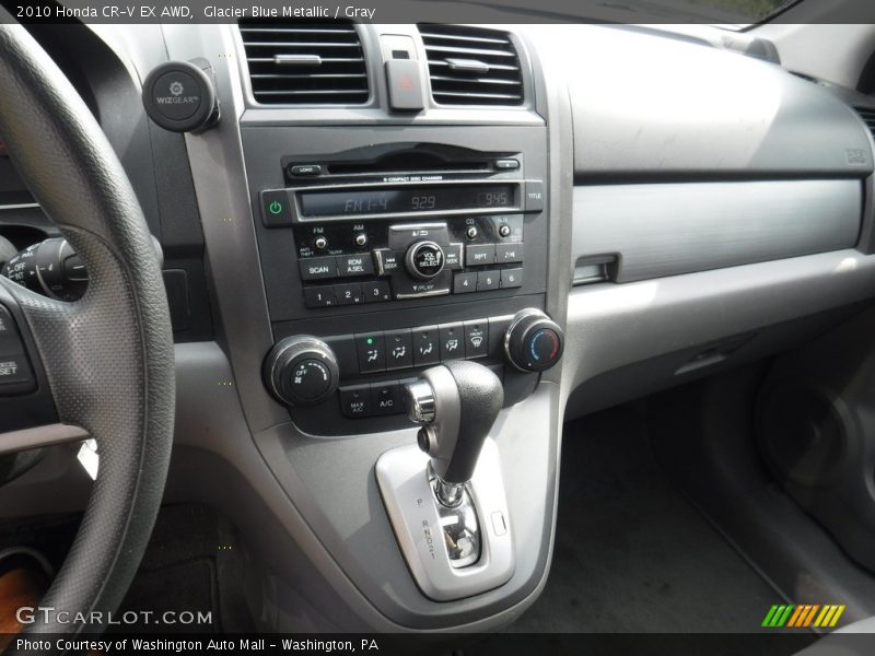 Glacier Blue Metallic / Gray 2010 Honda CR-V EX AWD