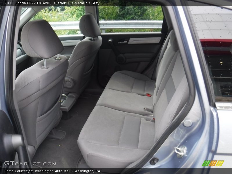 Glacier Blue Metallic / Gray 2010 Honda CR-V EX AWD