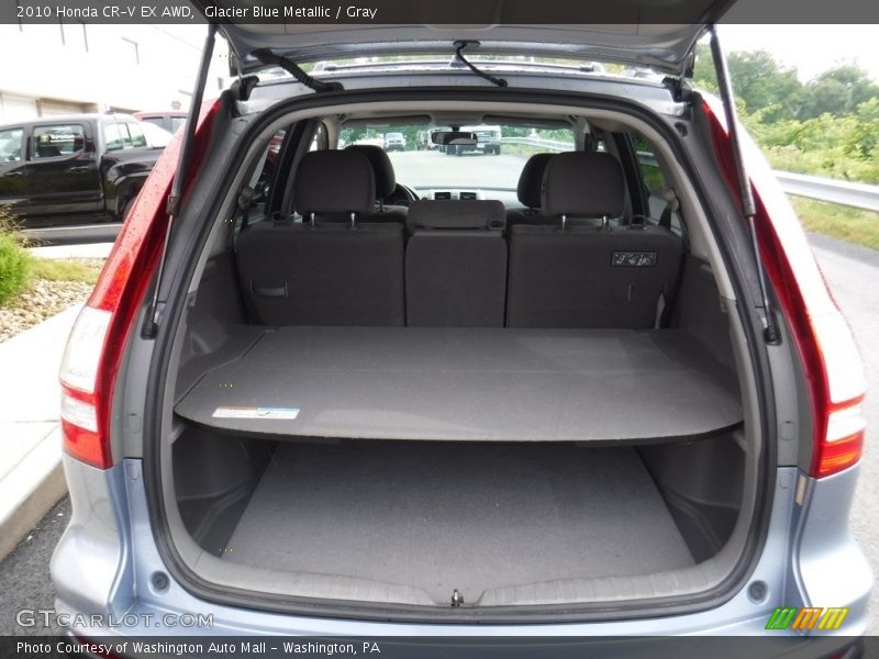 Glacier Blue Metallic / Gray 2010 Honda CR-V EX AWD