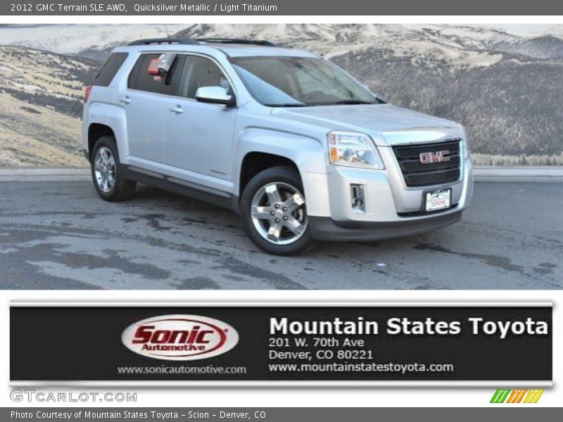 Quicksilver Metallic / Light Titanium 2012 GMC Terrain SLE AWD