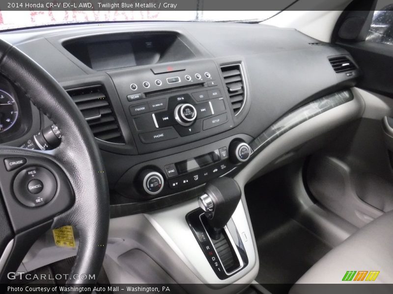 Twilight Blue Metallic / Gray 2014 Honda CR-V EX-L AWD