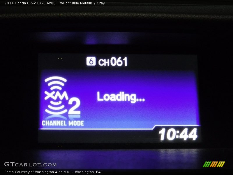 Twilight Blue Metallic / Gray 2014 Honda CR-V EX-L AWD
