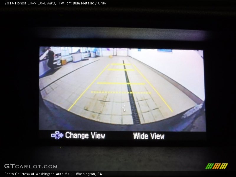 Twilight Blue Metallic / Gray 2014 Honda CR-V EX-L AWD