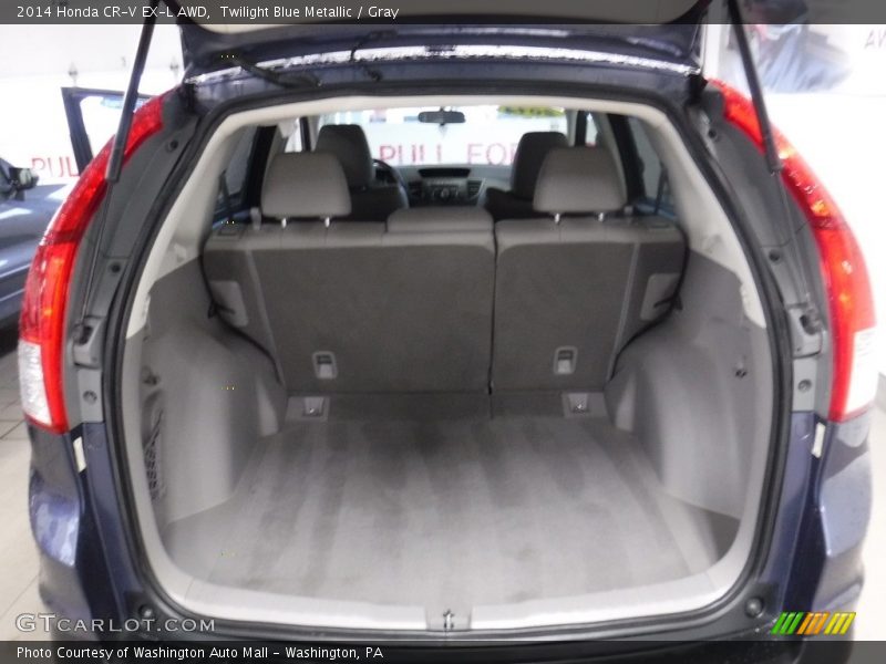 Twilight Blue Metallic / Gray 2014 Honda CR-V EX-L AWD