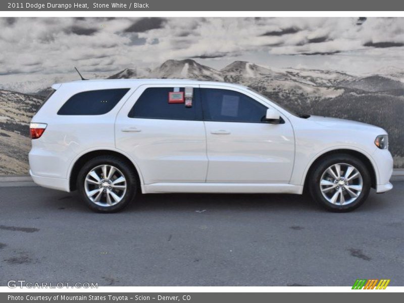 Stone White / Black 2011 Dodge Durango Heat