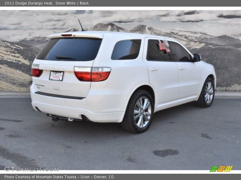 Stone White / Black 2011 Dodge Durango Heat