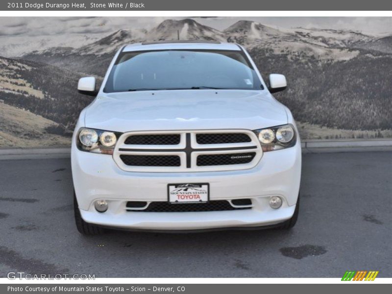 Stone White / Black 2011 Dodge Durango Heat