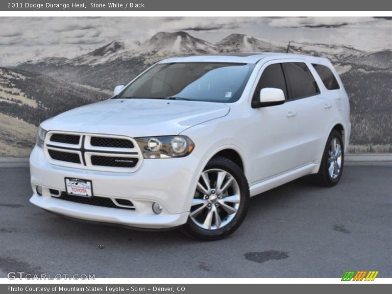 Stone White / Black 2011 Dodge Durango Heat