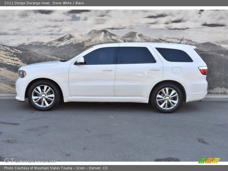 Stone White / Black 2011 Dodge Durango Heat